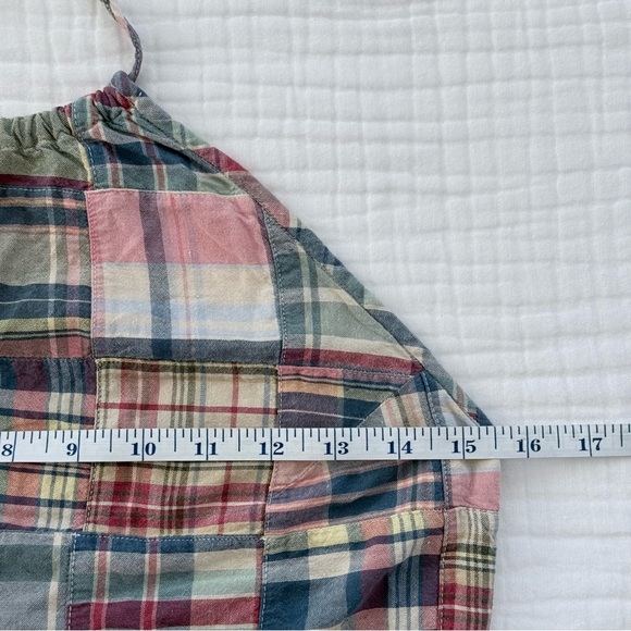 Ralph Lauren Plaid 100% cotton patchwork Halter Dress size medium - Picture 10 of 12